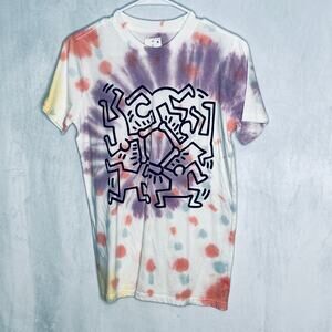 Keith Haring Tie Dye Short Sleeve T-Shirt New XS